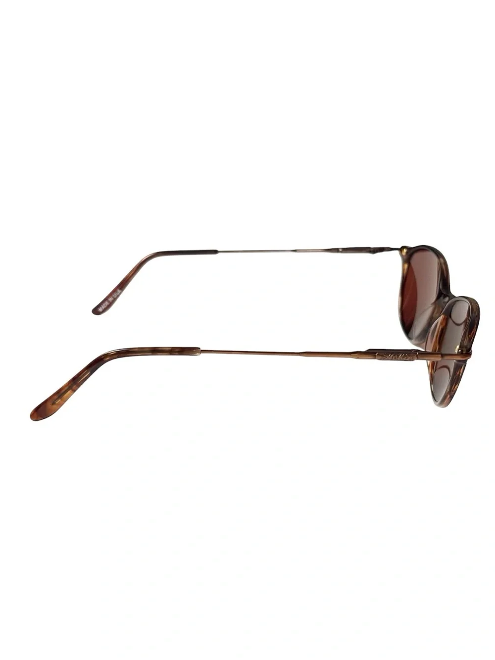 Hobie vintage Aruba spring hinge metal copper arm polarized tortoise sunglasses